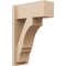 Ekena Millwork 7 1/2-in W x 16-in D x 24-in H Balboa Block Rough Cedar Woodgrain TimberThane Outlooker, Primed Tan OUTUR075X16X24BOA44RCPR - alternate 1